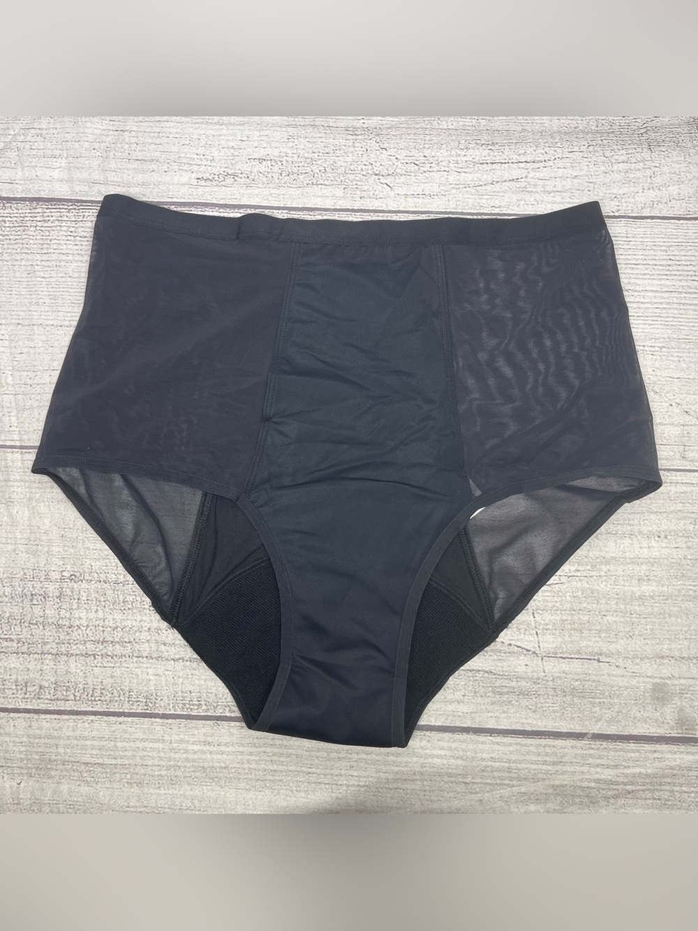 THINX Large Hi-Waist Black Super Absorbent Period Underwear